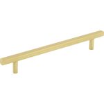 160 mm Center-to-Center Brushed Gold Square Dominique Cabinet Bar Pull - 845-160BG