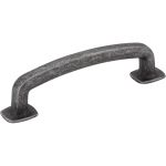 96 mm Center-to-Center Distressed Antique Silver Belcastel 1 Cabinet Pull - MO6373SIM-D