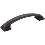 128 mm Center-to-Center Brushed Oil Rubbed Bronze Square Annadale Cabinet Pull - 435-128DBAC