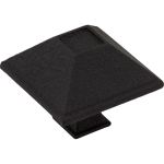 1-1/2" Overall Length Matte Black Square Tahoe Cabinet Knob - 602BLK