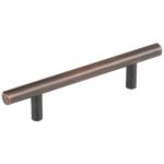 96 mm Center-to-Center Dark Brushed Bronze Naples Cabinet Bar Pull - 156DBB