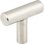 1-9/16" Overall Length Hollow Stainless Steel Naples Cabinet "T" Knob - 39SS