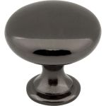 1-3/16" Diameter Black Nickel Madison Cabinet Mushroom Knob - 3910-BN