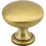 1-3/16" Diameter Satin Brass Madison Cabinet Mushroom Knob - 3910-SB