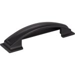 96 mm Center-to-Center Matte Black Square Annadale Cabinet Cup Pull - 436-96MB