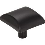 1-1/8" Overall Length Matte Black Square Glendale Cabinet Knob - 525MB