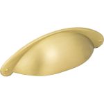3" Center-to-Center Brushed Gold Lyon Cabinet Cup Pull - 8233BG