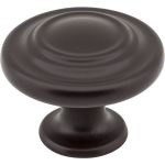 1-5/16" Diameter Dark Bronze Round Arcadia Cabinet Knob - 107ORB
