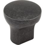 1" Diameter Gun Metal Round Brenton Cabinet Knob - 239DACM