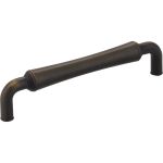 128 mm Center-to-Center Antique Brushed Satin Brass Barrel Bremen 2 Cabinet Pull - 537-128ABSB