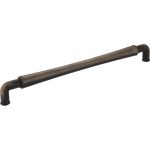 12" Center-to-Center Antique Brushed Satin Brass Barrel Bremen 2 Appliance Handle - 537-12ABSB
