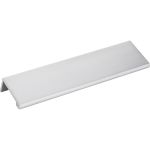 6" Overall Length Brushed Chrome Edgefield Cabinet Tab Pull - A500-6BC
