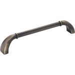 160 mm Center-to-Center Antique Brushed Satin Brass Cordova Cabinet Pull - Z281-160ABSB