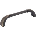128 mm Center-to-Center Antique Brushed Satin Brass Cordova Cabinet Pull - Z281-128ABSB