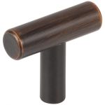 1-9/16" Dark Brushed Bronze Overall Length Naples Cabinet "T" Knob - 40DBB