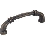 96 mm Center-to-Center Antique Brushed Satin Brass Lafayette Cabinet Pull - 317-96ABSB