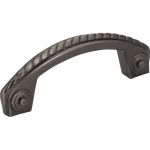 3" Center-to-Center Brushed Black Nickel Rope Rhodes Cabinet Pull - Z260-3BNB