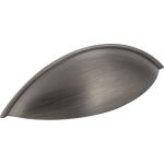 96 mm Center-to-Center Brushed Pewter Bordeaux Cabinet Cup Pull - 8236-BNBDL