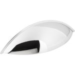 96 mm Center-to-Center Polished Chrome Bordeaux Cabinet Cup Pull - 8236-PC