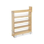 5" Pullout Wood Base Cabinet Organizer with Blumotion Soft-Close Slides