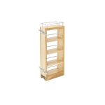 Natural Maple Four Shelf Pullout for Face Frame Wall 9"