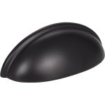 3" Center-to-Center Matte Black Florence Cabinet Cup Pull - 2981MB
