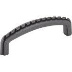 3" Center-to-Center Gun Metal Rope Detailed Cypress Cabinet Pull - Z118-3DACM