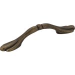3" Center-to-Center Distressed Antique Brass Arcadia Cabinet Pull - 516AEM