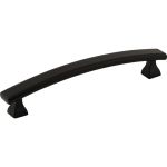 128 mm Center-to-Center Matte Black Square Hadly Cabinet Pull - 449-128MB