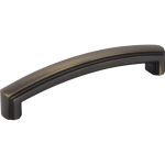 128 mm Center-to-Center Antique Brushed Satin Brass Delgado Cabinet Pull - 519-128ABSB
