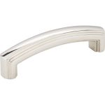 96 mm Center-to-Center Polished Nickel Delgado Cabinet Pull - 519-96NI