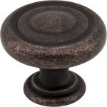 1-1/4" Diameter Distressed Oil Rubbed Bronze Bremen 1 Cabinet Knob - 117DMAC