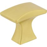 1-1/4" Overall Length Brushed Gold Flared Philip Cabinet Knob - 767BG