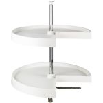 24" Pie Cut Plastic Lazy Susan - PLSP24