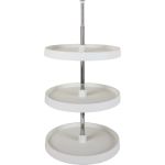 18" Diameter Round Plastic Lazy Susan Set with Twist and Lock - PLSR2318