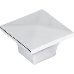 1-1/4" Overall Length Polished Chrome Pyramid Cairo Cabinet Knob - 595PC