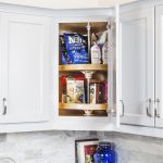 18" Round Banded Lazy Susan Three Shelf Set with Twist and Lock Pole - BLSR2318-SET
