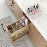 Divided Acrylic Top Tray for Vanity Pullout - VBPO-T01