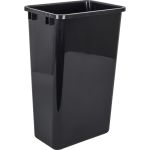 Black 50 Quart Plastic Waste Container