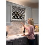Oak 24" x 30" Beveled Wine Lattice Rack - WR30-2OK