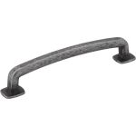 128 mm Center-to-Center Distressed Antique Silver Belcastel 1 Cabinet Pull - MO6373-128SIM-D
