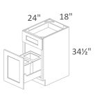 BWBK18-2 Classic White Shaker Pre-Assembled