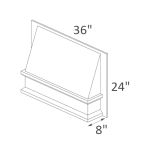 RHE3624 Jackson Chocolate Glaze Pre-Assembled