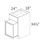 BWBK18-2 Walnut Shaker Pre-Assembled