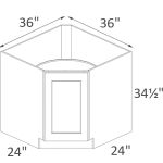 CBD36 Sienna Shaker Pre-Assembled