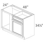 BLB48-51 Belmont Cafe Glaze Pre-Assembled