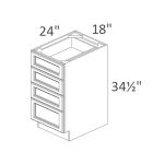 DB18-4 Princeton Cloud White Pre-Assembled