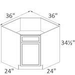 DSB36 Sonoma Slim Timber Shaker Pre-Assembled