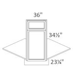 DSFL36 Sonoma Slim Indigo Shaker Pre-Assembled