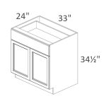 B33 Walnut Shaker Pre-Assembled